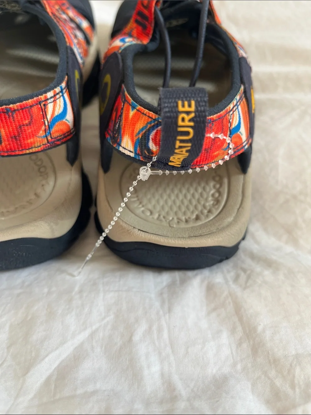 NEW WITHOUT TAGS Keen Newport Retro Sandal orange navy blue men’s size 8.5
